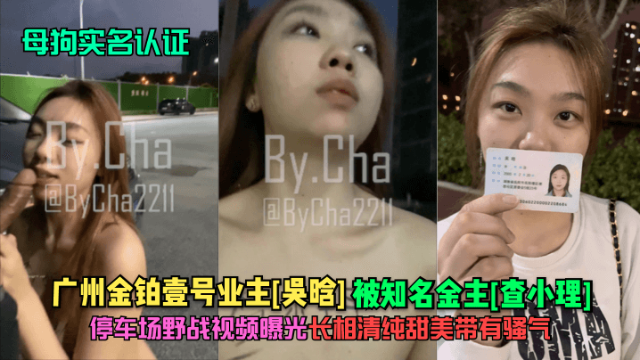 吴晗停车场遭金主查小理野战爆操！清纯人妻秒变淫荡母狗